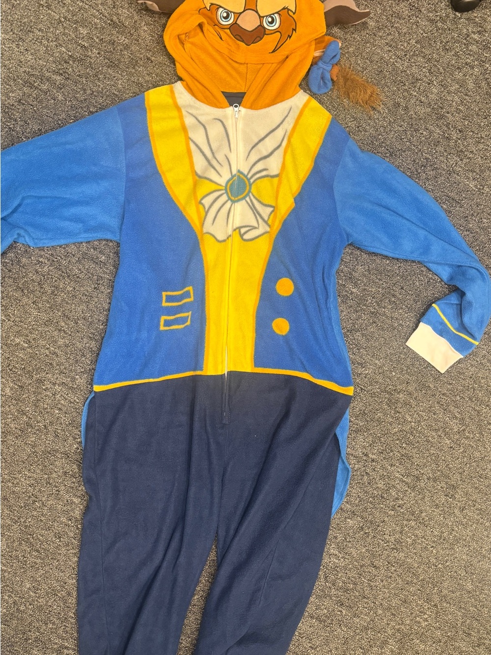 Beaty and the beast Hooded One-Piece Costume- men’s L